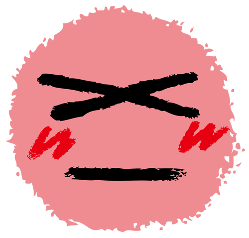 照れ顔