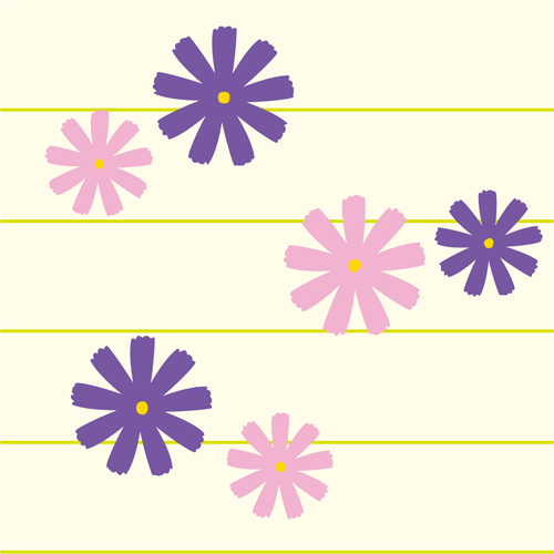 背景パターン（花）